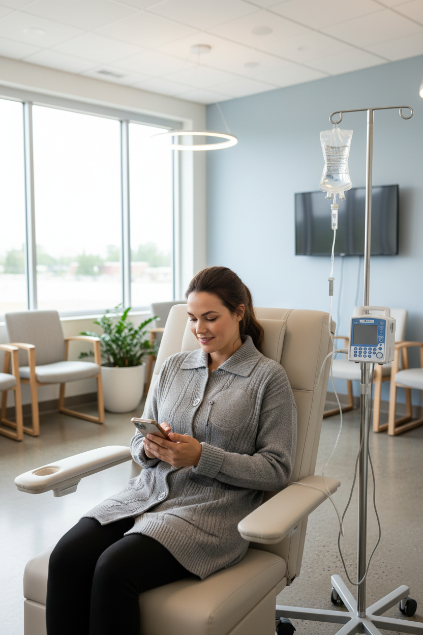 Gray Adaptive Cardigan - Lifestyle in Treatment