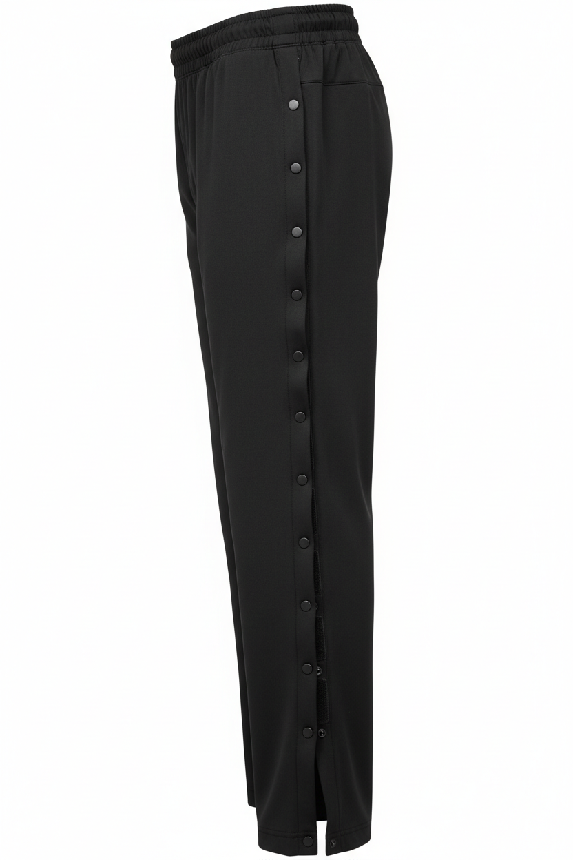 Black adaptive pants side view