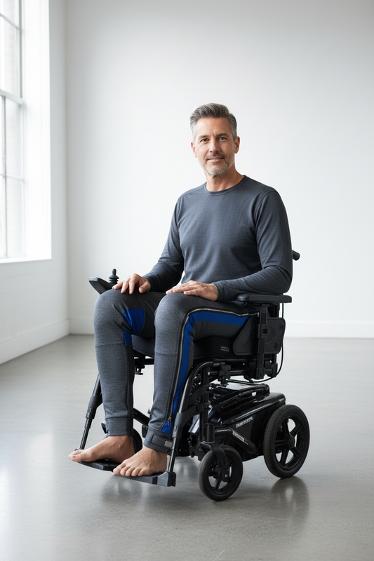 Geometric Futuristic Adaptive Pants - Person with Special Needs