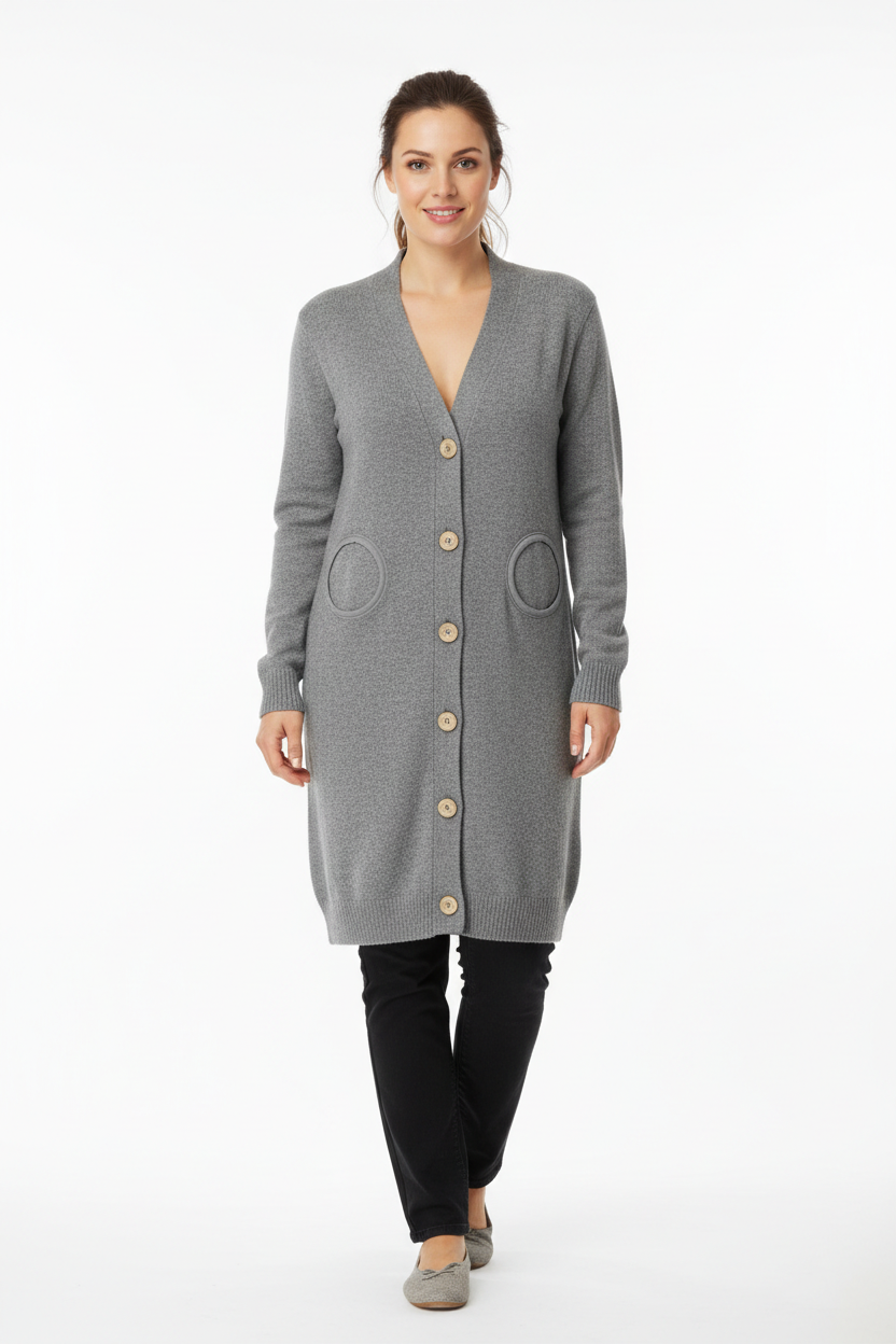 Gray Adaptive Infusion Cardigan