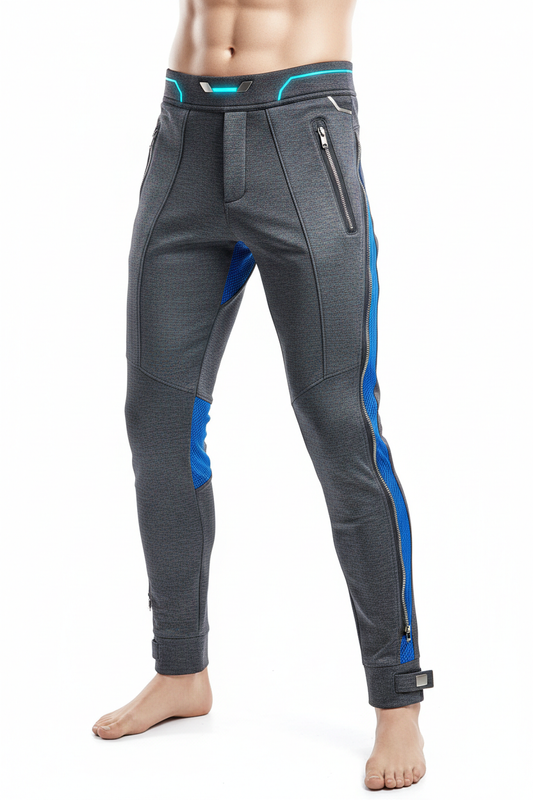 Futuristic adaptive pants for men - front view