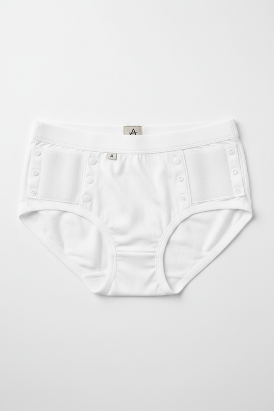 Adaptive underwear with velcro closures