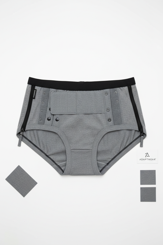 Adaptive underwear with side openings