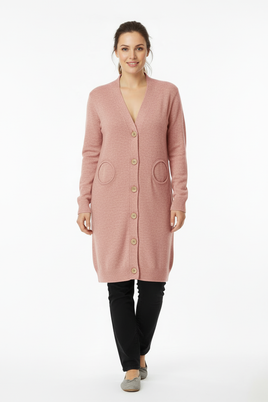 Pink Adaptive Infusion Cardigan